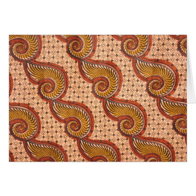 Diseño africano de la tela de Shell del caracol (Anverso (Horizontal))
