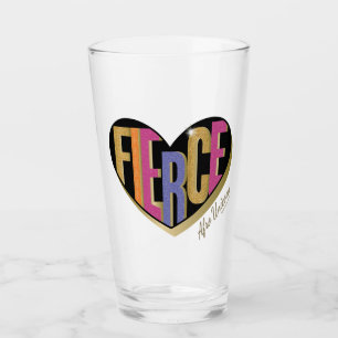 Diseño afro unicornio de corazón feroz