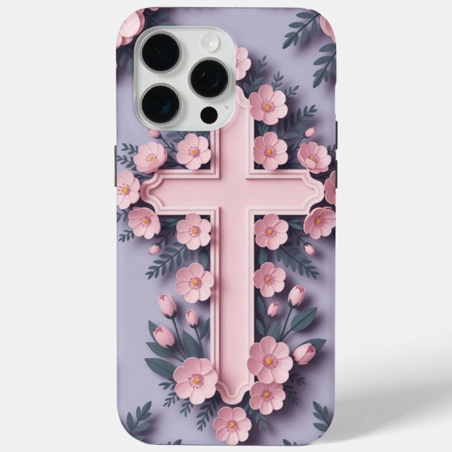 Diseño Ai para iPhone 16 Pro Funda Christian Cross (Reverso )