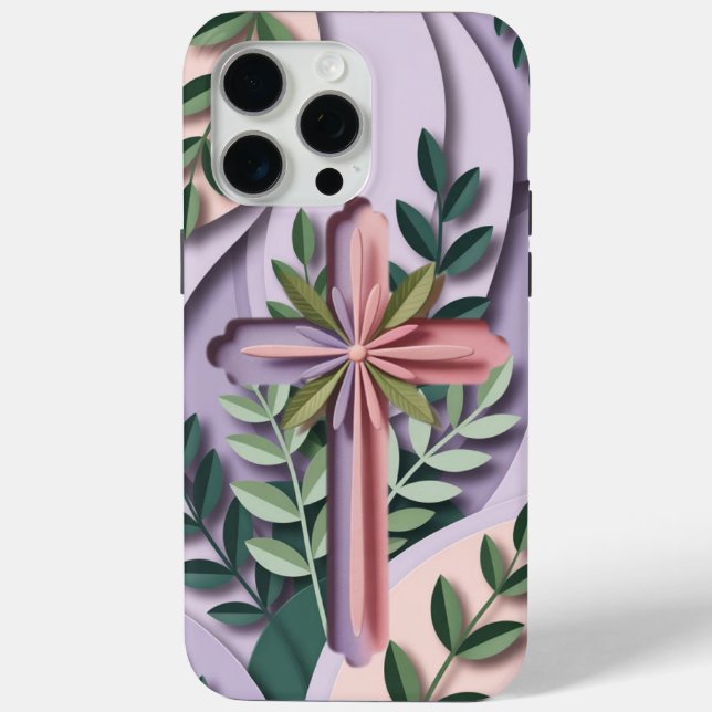 Diseño Ai para iPhone 16 Pro Funda Christian Cross (Reverso )
