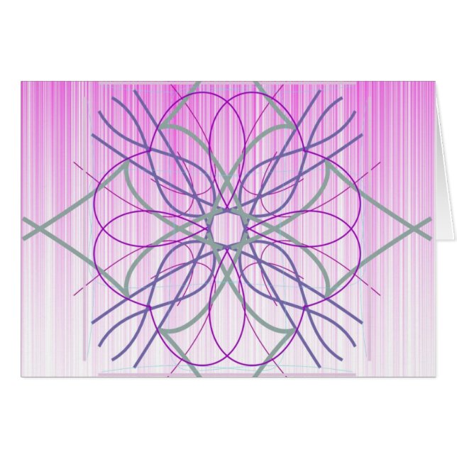 Diseño Aleatorio Rosa Y Púrpura (Anverso (Horizontal))