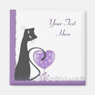Diseño alegre del imán del gato