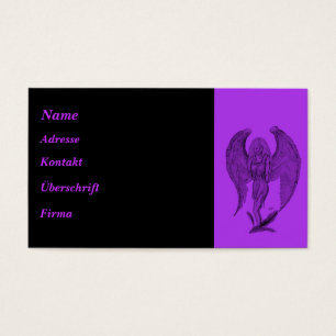 Diseño Angel negro y púrpura