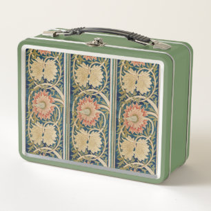 Diseño Antiguo de Bordado de Seda Floral Rosa de W