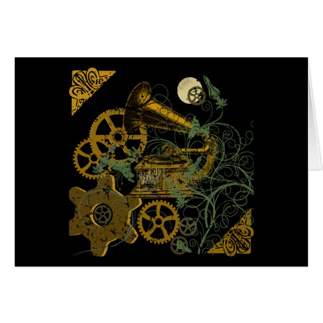 Diseño apenado de Steampunk de la mirada (Anverso (Horizontal))