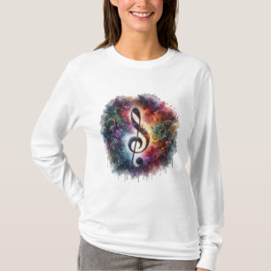 Diseño armónico de camisetas de melodías