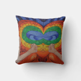Diseño artístico de almohada Conversación doble