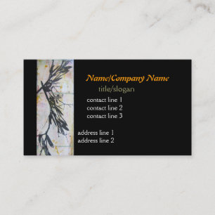 diseño artístico de tarjetas de visita elegantes