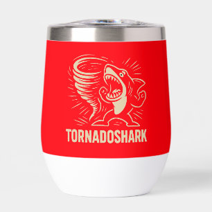 Diseño artístico de tornado de tiburón feroz para