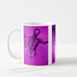 diseño artístico taza de café dibujo de figura
