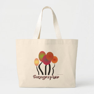 Diseño artsy de los árboles de la bolsa de asas