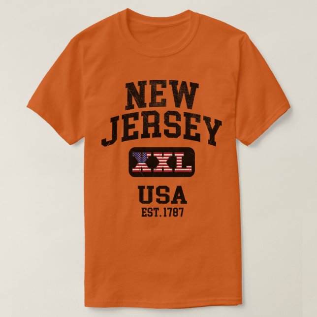 Diseño atlético New Jersey USA XXL (Diseño del anverso)