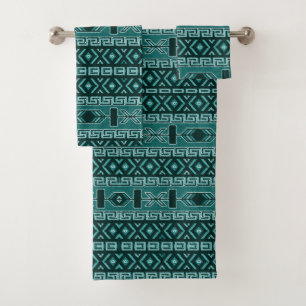 Diseño azteca del sudoeste de la turquesa