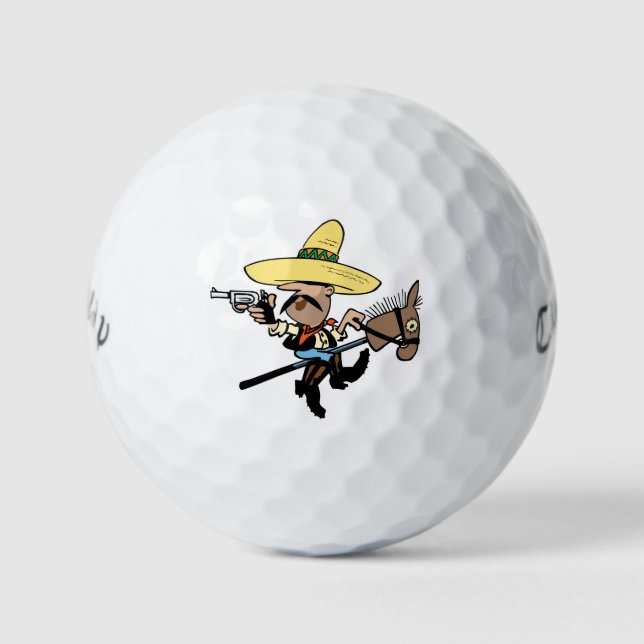 Diseño "Bandit" de las bolas de golf de Warbird (Anverso)