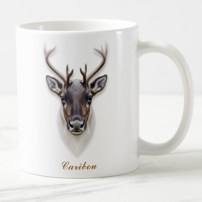 Diseño bilateral de tazas de café caribú (Subido por el creador)