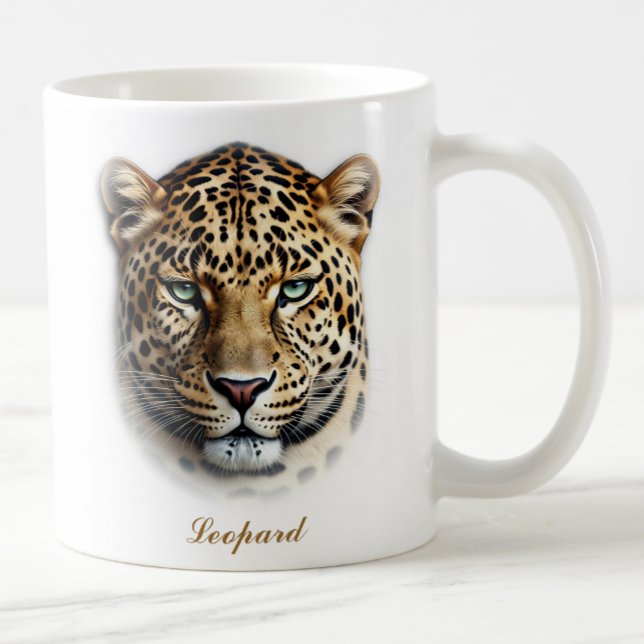 Diseño bilateral de tazas de café leopardo (Subido por el creador)