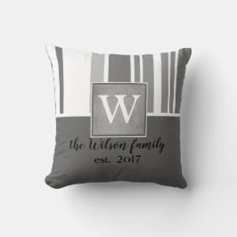 diseño blanco y gris de almohada de personalizado 