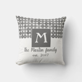diseño blanco y gris de almohada de personalizado 