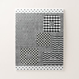 DISEÑO BLANCO Y NEGRO JIGSAW PUZZLE