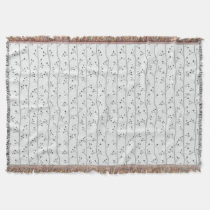 Diseño botánico para la manta de decoración casera