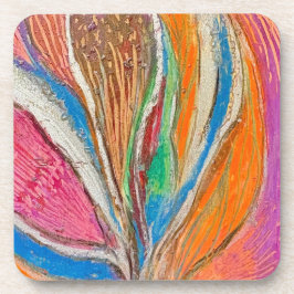 Diseño Botánico Vívido - Posavasos de plástico dur