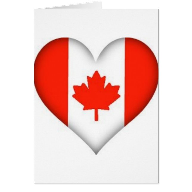 diseño canadiense del corazón de la bandera (Frente)
