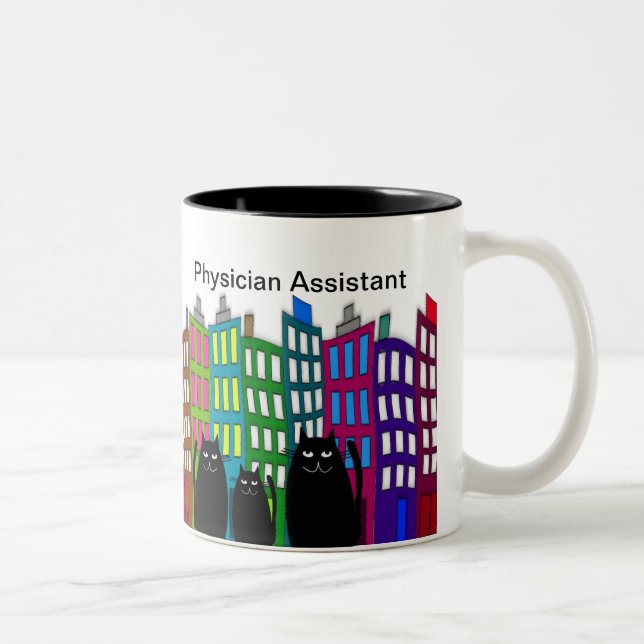Diseño caprichoso de los gatos de la taza auxiliar (Derecha)