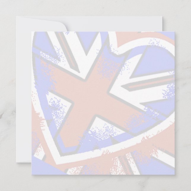 Diseño cardíaco de la bandera británica de Guay (Anverso)