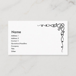 Diseño céltico 2 de las tarjetas de visita de la