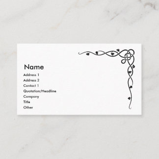 Diseño céltico 2 de las tarjetas de visita de la