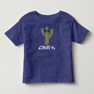 Diseño Chill'n Cactus - Camiseta de jersey fina pa
