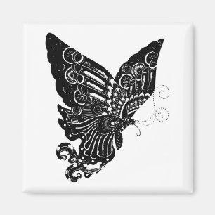 Diseño chino de la mariposa del Papel-Cut - imán