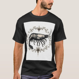 Diseño clásico de camiseta con gambas flash Tattoo