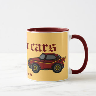 Diseño clásico de la taza de los coches