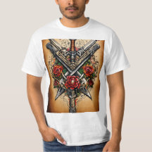 Diseño clásico tradicional de camisetas inspiradas