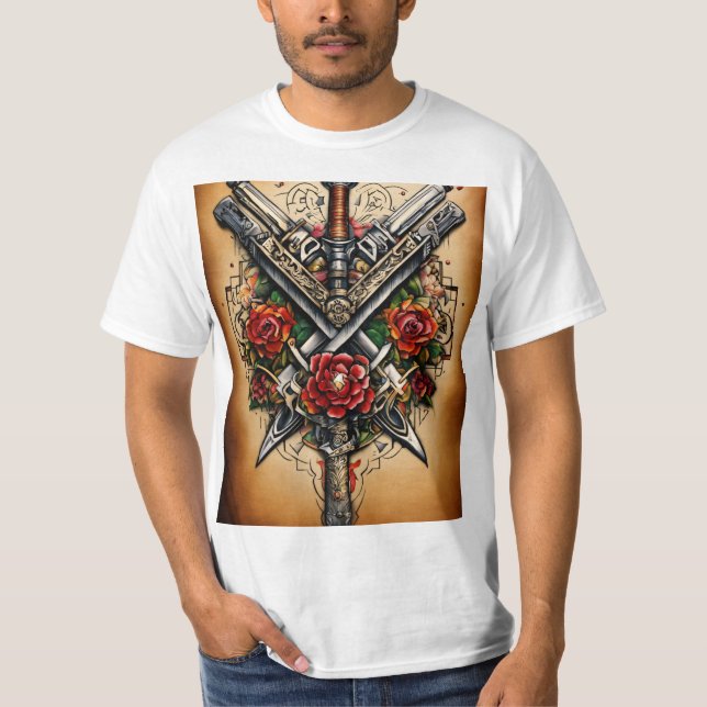 Diseño clásico tradicional de camisetas inspiradas (Anverso)