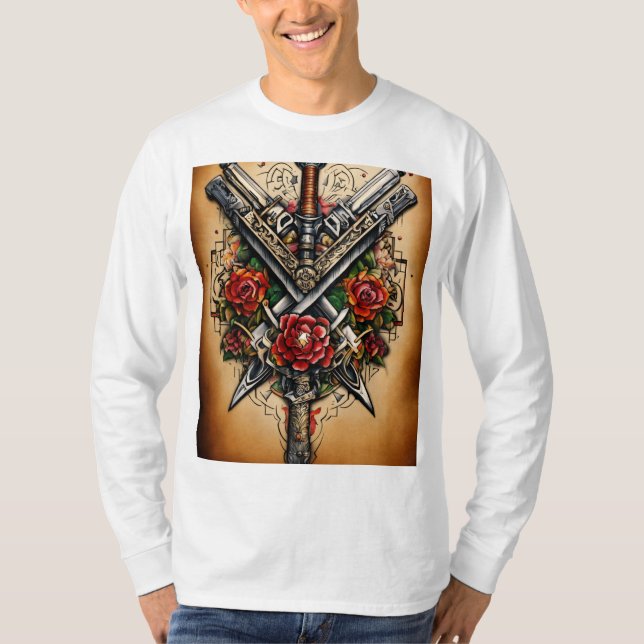 Diseño clásico tradicional de camisetas inspiradas (Anverso)