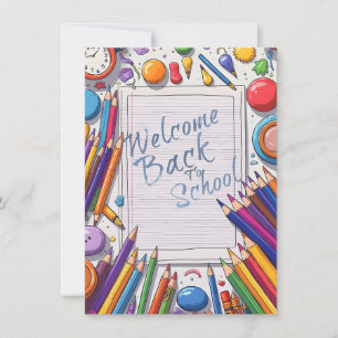 Diseño Colorido de Bienvenida al Regreso a Clases
