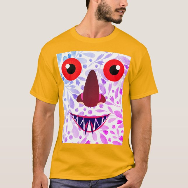 Diseño colorido de la camiseta Scary Ghost (Anverso)