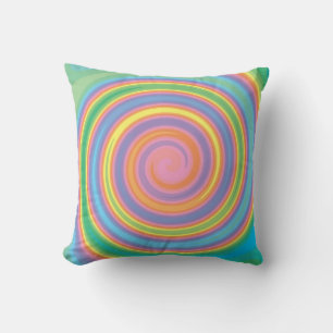 Diseño colorido del molino de tiro almohada