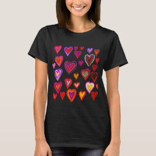 Diseño colorido y generoso de la camiseta
