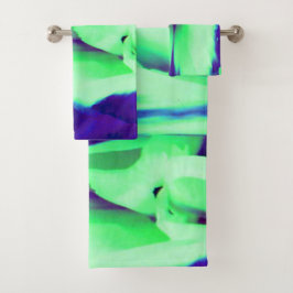 Diseño con estampado azul marino verde pálido y cr