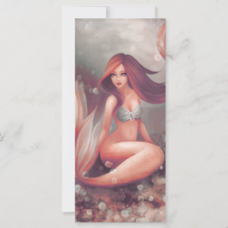 Diseño con sirena bajo el agua. Anime chica