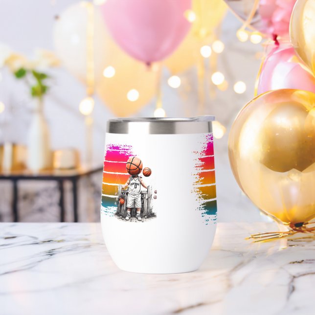 Diseño creativo de baloncesto - Jugador, zapato y  (Despedida de soltero)