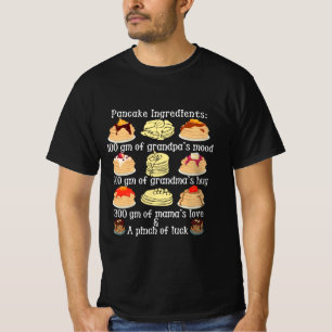 diseño creativo de camisetas con ingredientes par