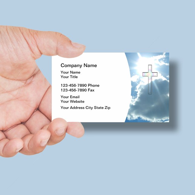 Diseño cristiano de la tarjeta de visita (Subido por el creador)