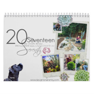 Diseño de 2017 calendarios para la serenidad