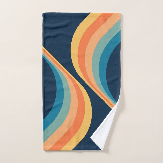 Diseño de alas de estilo retro colorido (Toalla de mano)