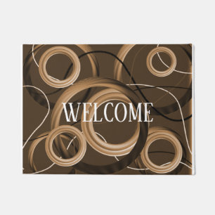 Diseño de Alfombra de Bienvenida de Arte Abstracto