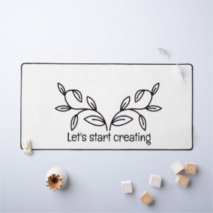 Diseño de alfombrilla de escritorio simple y calma